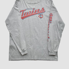 Minnesota Twins CSA 2000s T-Shirt - Gray - Vintage T-shirts