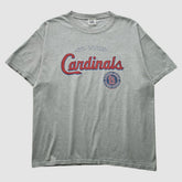 St. Louis Cardinals Lee Apparel 2000s T-Shirt - Heather Gray - XVintage T-shirts