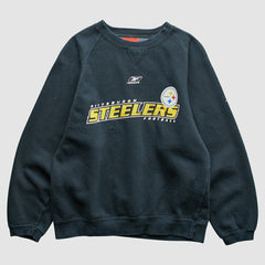 Pittsburgh Steelers Reebok 2000s Pullover Sweatshirt - Black Pullover