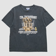 San Antonio Spurs Reebok 2005 T-Shirt Gray Vintage - Vintage