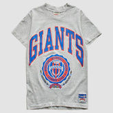 New York Giants Nutmeg Mills 90s T-Shirt - Heather Gray T-shirts