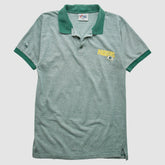 Green Bay Packers Majestic 90s Polo - Heather Gray