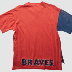 Atlanta Braves All Out Fan! 90s T-Shirt - Blue - Vintage T-shirts