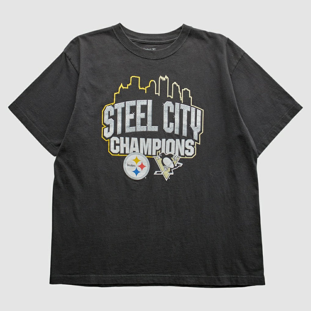 Pittsburgh Steelers Reebok 2009 T-Shirt - Black T-shirts