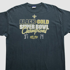 New Orleans Saints Reebok 2010 T-Shirt - Black T-shirts