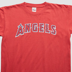Los Angeles Angels Majestic 2000s T-Shirt - Red - Vintage T-shirts
