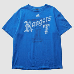 Texas Rangers Adidas 2000s T-Shirt - Blue - XVintage T-shirts