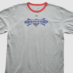 Texas Rangers Majestic 2010 T-Shirt - Heather Gray - XVintage T-shirts
