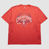 Texas Rangers Majestic 2011 T-Shirt - Red - 2XVintage T-shirts