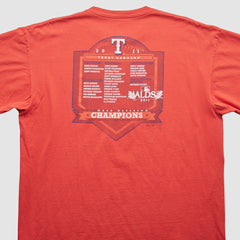 Texas Rangers Majestic 2011 T-Shirt - Red - 2XVintage T-shirts