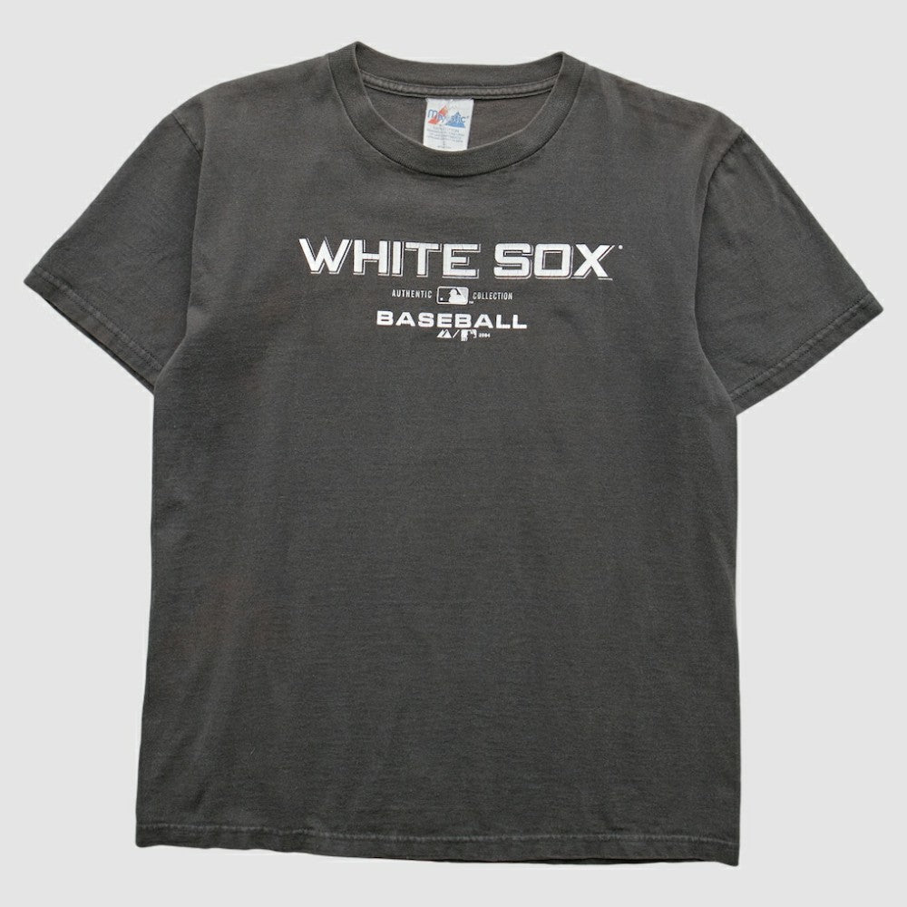 Chicago White Sox Majestic 2004 T-Shirt - Gray - XVintage T-shirts