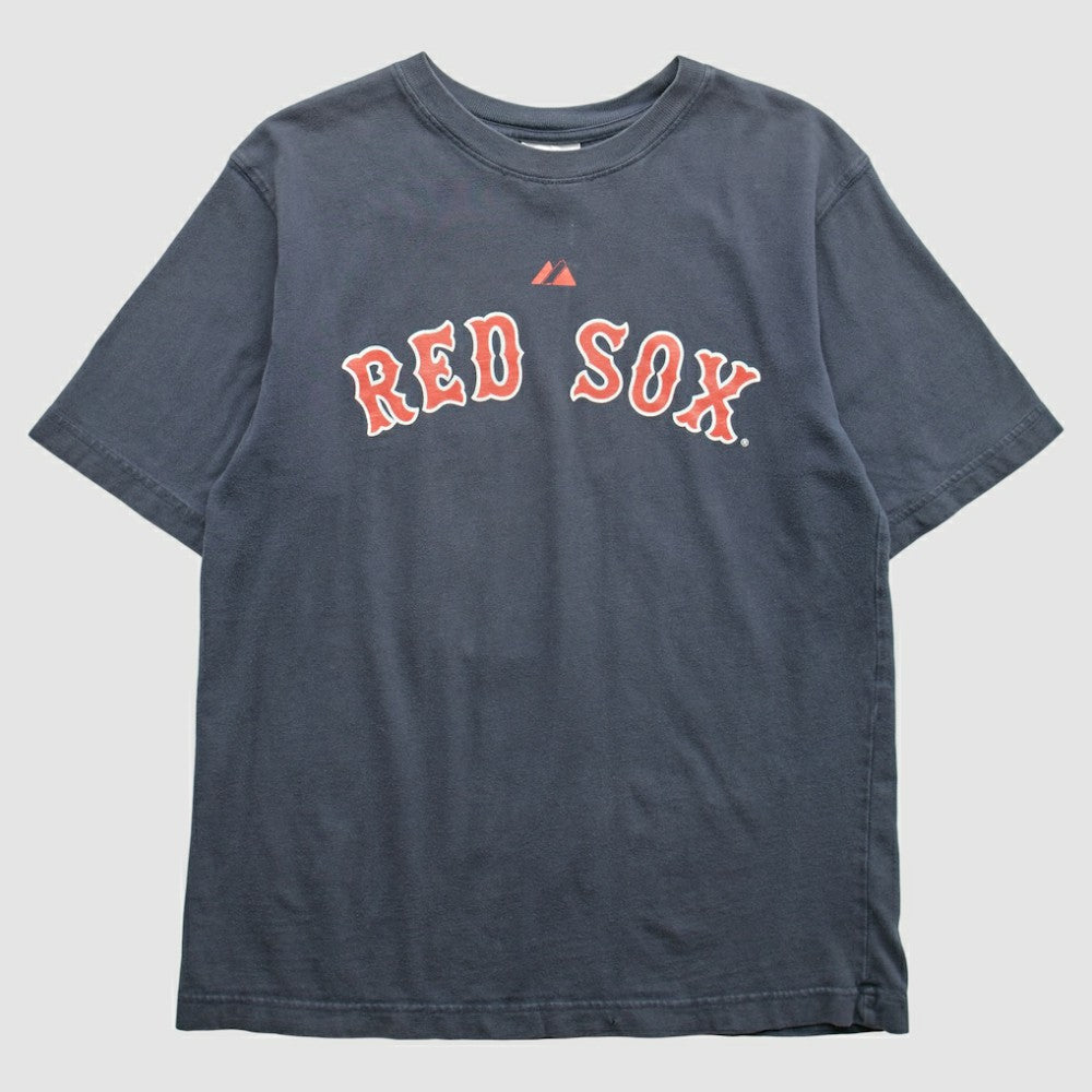 Boston Red Sox Majestic 2000s T-Shirt - Navy - Vintage T-shirts