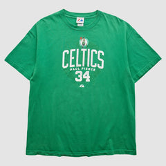 Boston Celtics Majestic 2000s T-Shirt Green Vintage - Vintage