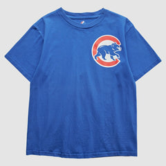 Chicago Cubs Majestic 2000s T-Shirt - Blue - XVintage T-shirts