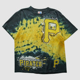 Pittsburgh Pirates Majestic 2000s T-Shirt - Yellow - Vintage T-shirts