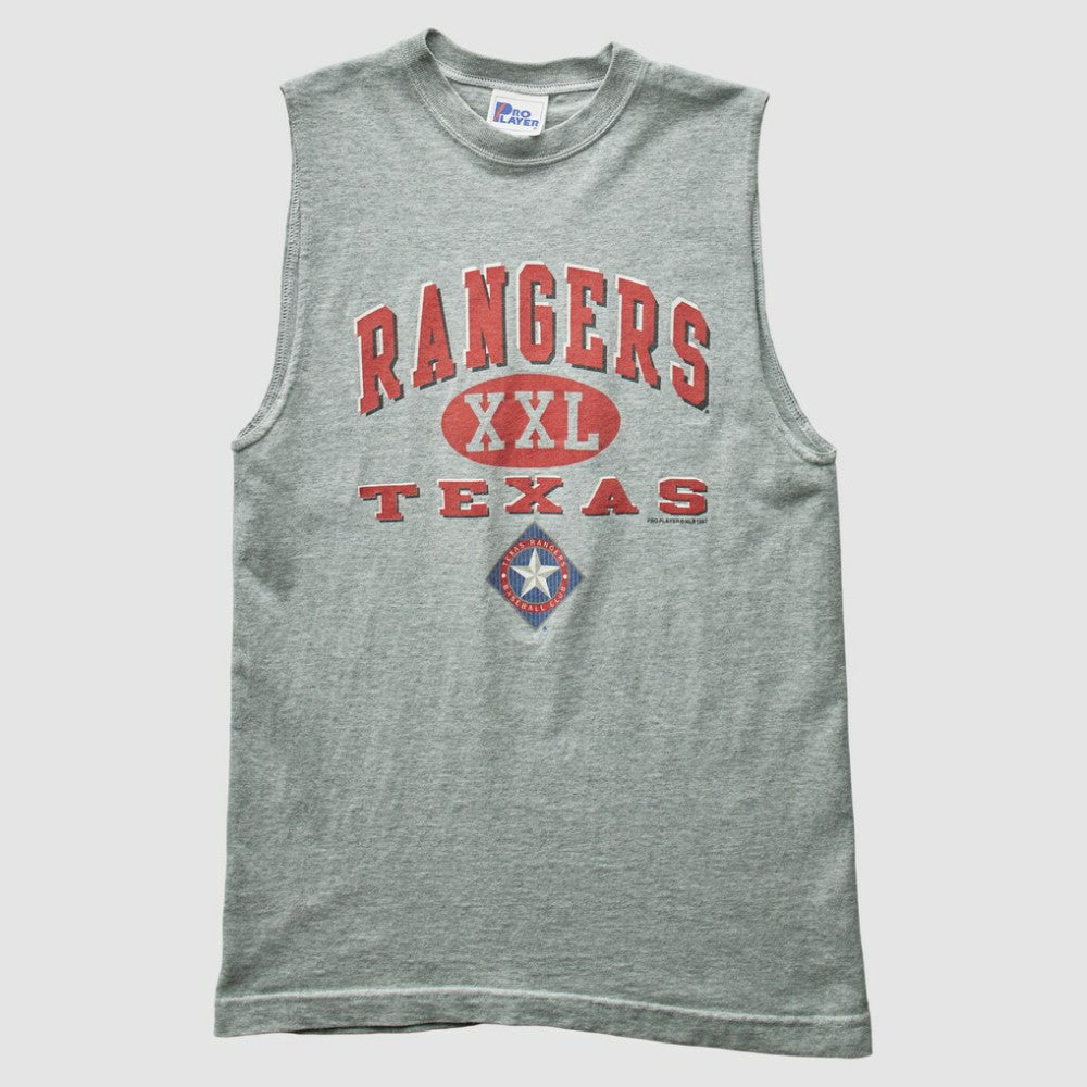 Texas Rangers Pro Player 1997 Tank - Heather Gray - Vintage Tanks