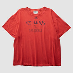 St. Louis Cardinals Adidas 2004 T-Shirt - Red - Vintage T-shirts