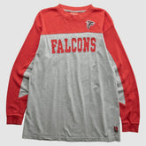 Atlanta Falcons NFL 2000s Long Sleeve T-Shirt - Gray T-shirts