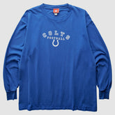 Indianapolis Colts NFL 2000s Long Sleeve T-Shirt - Blue T-shirts