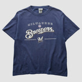 Milwaukee Brewers 2006 T-Shirt - Navy - Vintage T-shirts