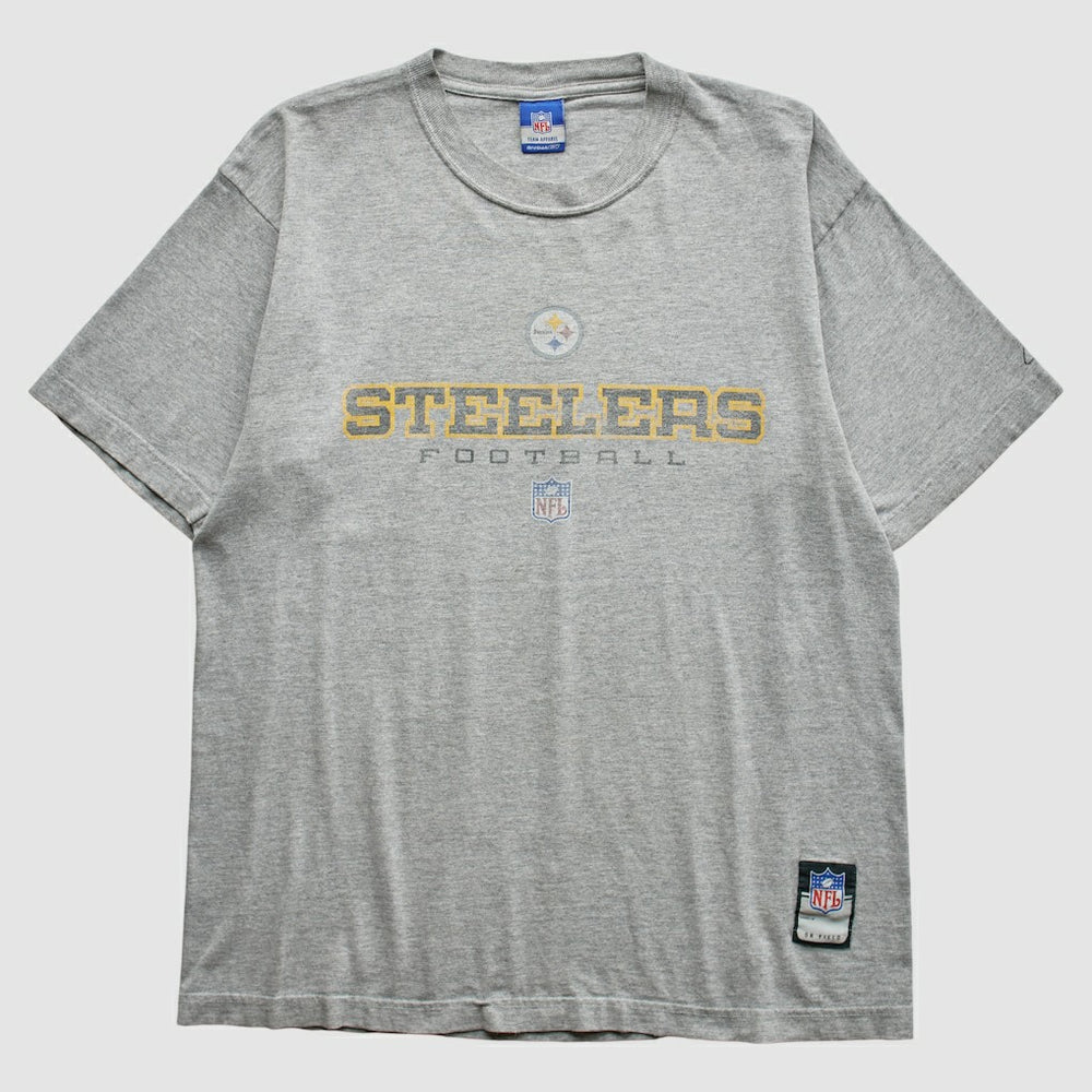 Pittsburgh Steelers Reebok 2000s T-Shirt - Gray T-shirts