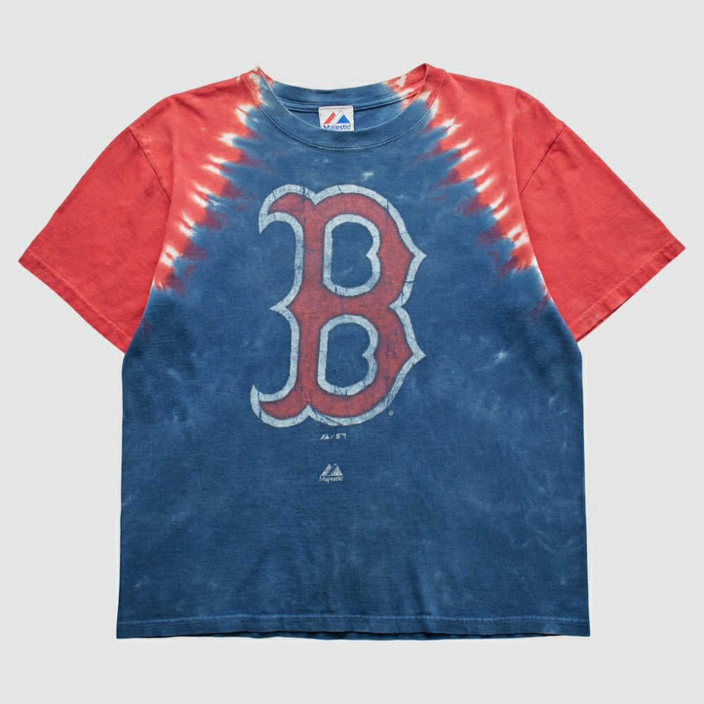 Boston Red Sox Majestic 2000s T-Shirt - Blue - Vintage T-shirts