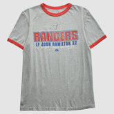 Texas Rangers Majestic 2010 T-Shirt - Heather Gray - Vintage T-shirts