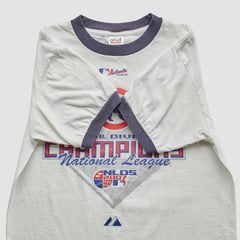 Chicago Cubs Majestic 2007 T-Shirt - White - Vintage T-shirts