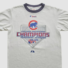 Chicago Cubs Majestic 2007 T-Shirt - White - Vintage T-shirts
