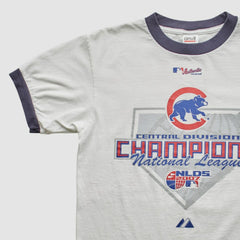 Chicago Cubs Majestic 2007 T-Shirt - White - Vintage T-shirts
