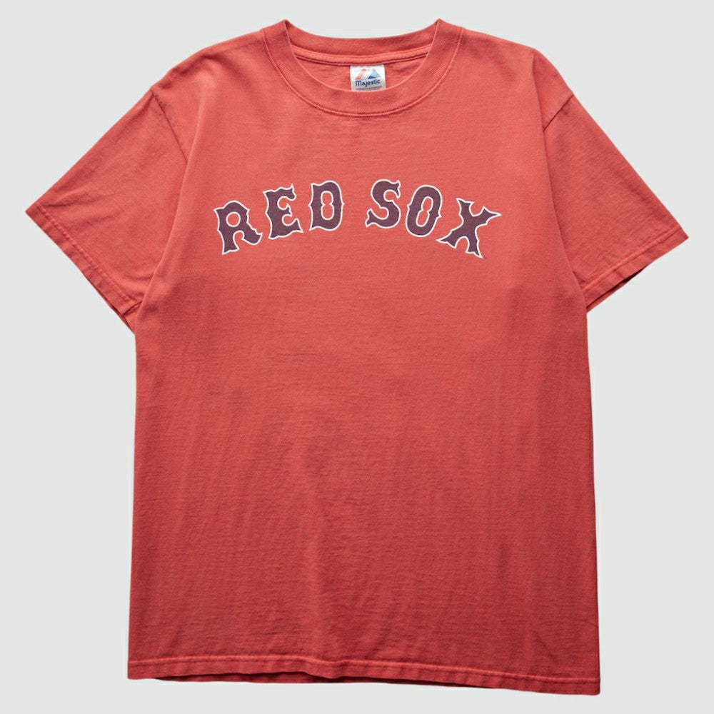 Boston Red Sox Majestic 2000s T-Shirt - Red - Vintage T-shirts