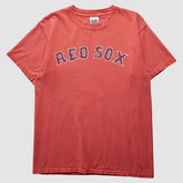 Boston Red Sox Majestic 2000s T-Shirt - Red - Vintage T-shirts