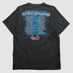 St. Louis Cardinals Majestic 2011 T-Shirt - Black - Vintage T-shirts