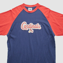 St. Louis Cardinals Lee Apparel 2000s T-Shirt - Navy - XVintage T-shirts