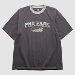 Pittsburgh Pirates Majestic 2008 T-Shirt - Gray - Vintage T-shirts