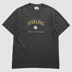 Pittsburgh Steelers Lee Apparel 90s T-Shirt - Black T-shirts