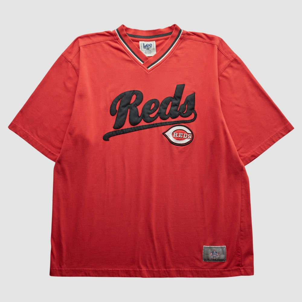 Cincinnati Reds Lee Apparel 90s T-Shirt - Red - 2XVintage T-shirts
