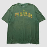 Pittsburgh Pirates Majestic 2000s T-Shirt - Green - Vintage T-shirts