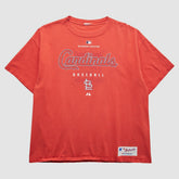 St. Louis Cardinals Majestic 2000s T-Shirt - Red - XVintage T-shirts
