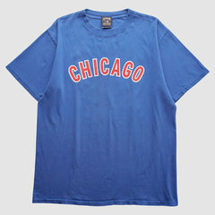 Chicago Cubs Cooperstown Collection 2000s T-Shirt - Blue - Vintage T-shirts