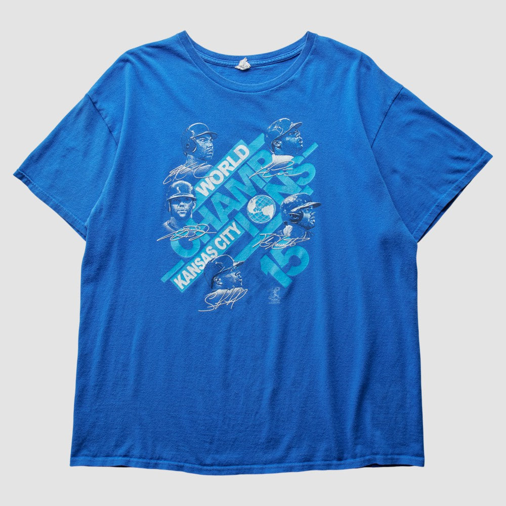 Kansas City Royals 2015 T-Shirt - Blue - Vintage T-shirts