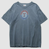 Texas Rangers Majestic 2010 T-Shirt - Gray - Vintage T-shirts
