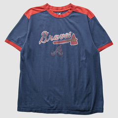 Atlanta Braves 2009 T-Shirt - Navy - Vintage T-shirts