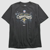 New Orleans Saints Reebok 2009 T-Shirt - Black T-shirts