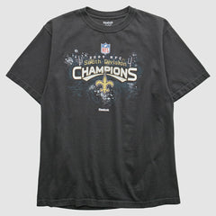 New Orleans Saints Reebok 2009 T-Shirt - Black T-shirts