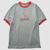 St. Louis Cardinals Genuine Merchandise 2008 T-Shirt - Heather Gray - Vintage T-shirts