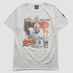 Baltimore Orioles Majestic Cooperstown Collection 2007 T-Shirt - White - Vintage T-shirts