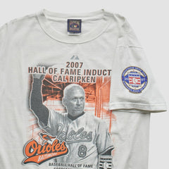 Baltimore Orioles Majestic Cooperstown Collection 2007 T-Shirt - White - Vintage T-shirts