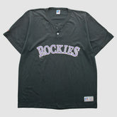 Colorado Rockies Russell 1996 T-Shirt - Black - 2XVintage T-shirts