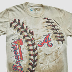 Atlanta Braves Liquid Blue 2014 T-Shirt - Beige - Vintage T-shirts